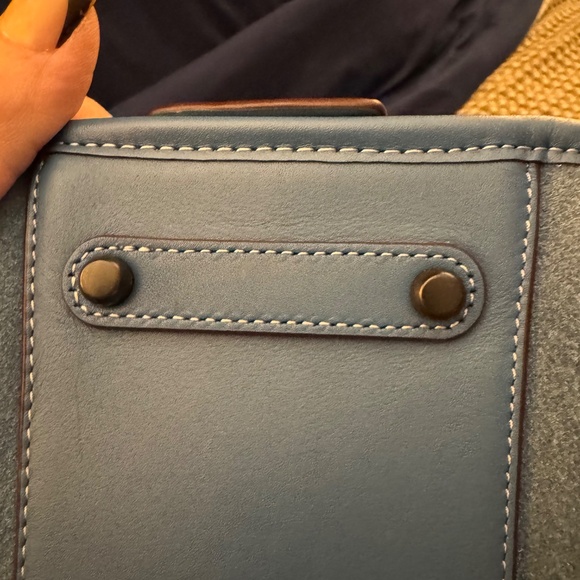 Coach Rogue 25 Blue Suede 10486 - Picture 11 of 16